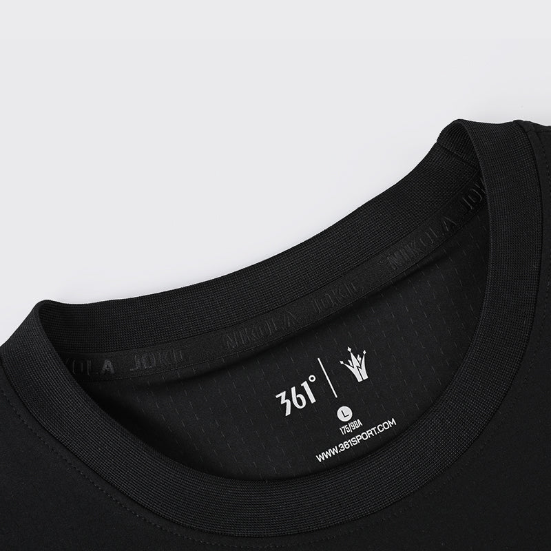 Nikola Jokić - Crown Basketball T- shirt:Black
