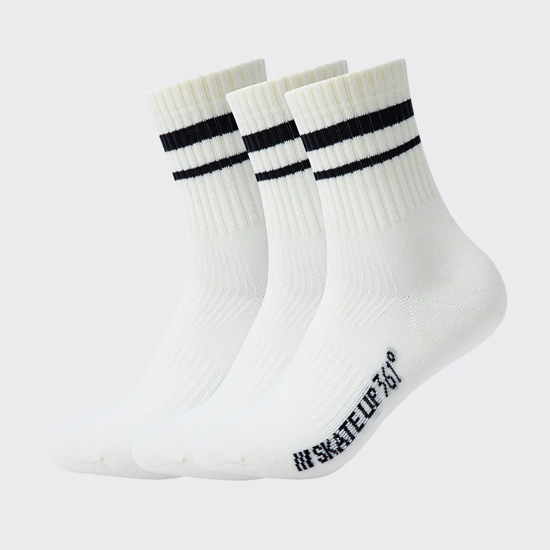 361° Everyday Socks (3 Pairs):White 5 361° Everyday Socks (3 Pairs):White